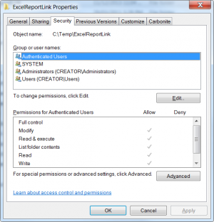 security of temp folder