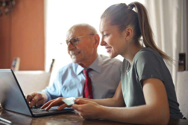 tech support older man